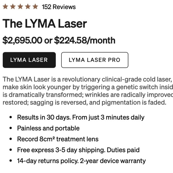 Lyma Laser (US red version); everything included! - Picture 2 of 11